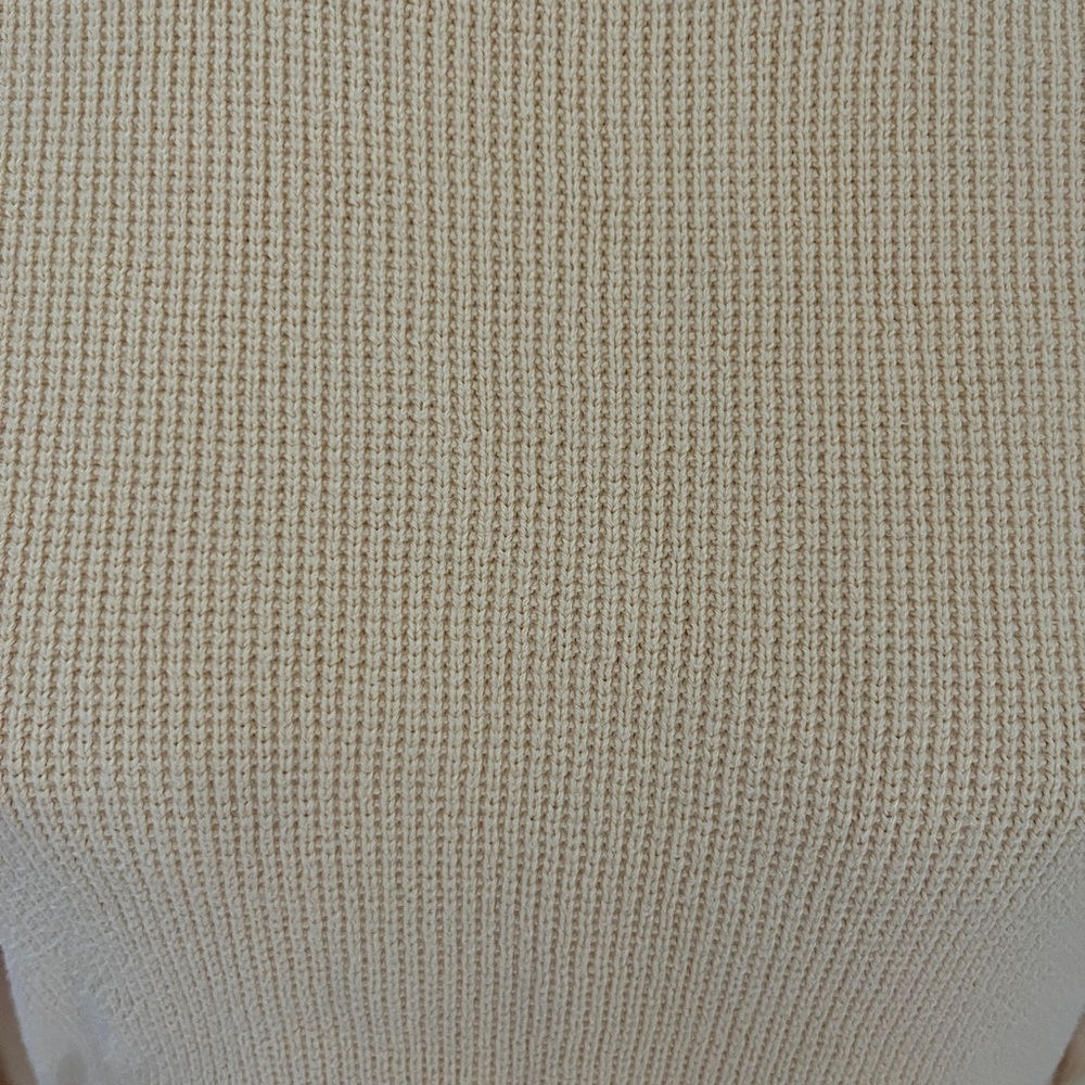 Coldwater creek Yellow cotton Knit Sweater size medium - Picture 3 of 7